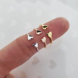 adjustable heart ring