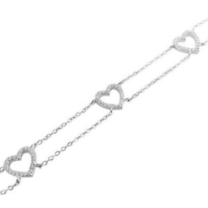 chain heart bracelet